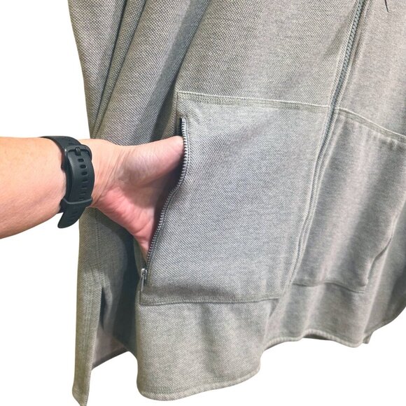 Company Ellen Tracy Vintage Womens Gray Zip-Up Minimalist Sweater Jacket L - Picture 8 of 11